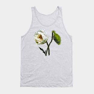 White Poppy Tank Top